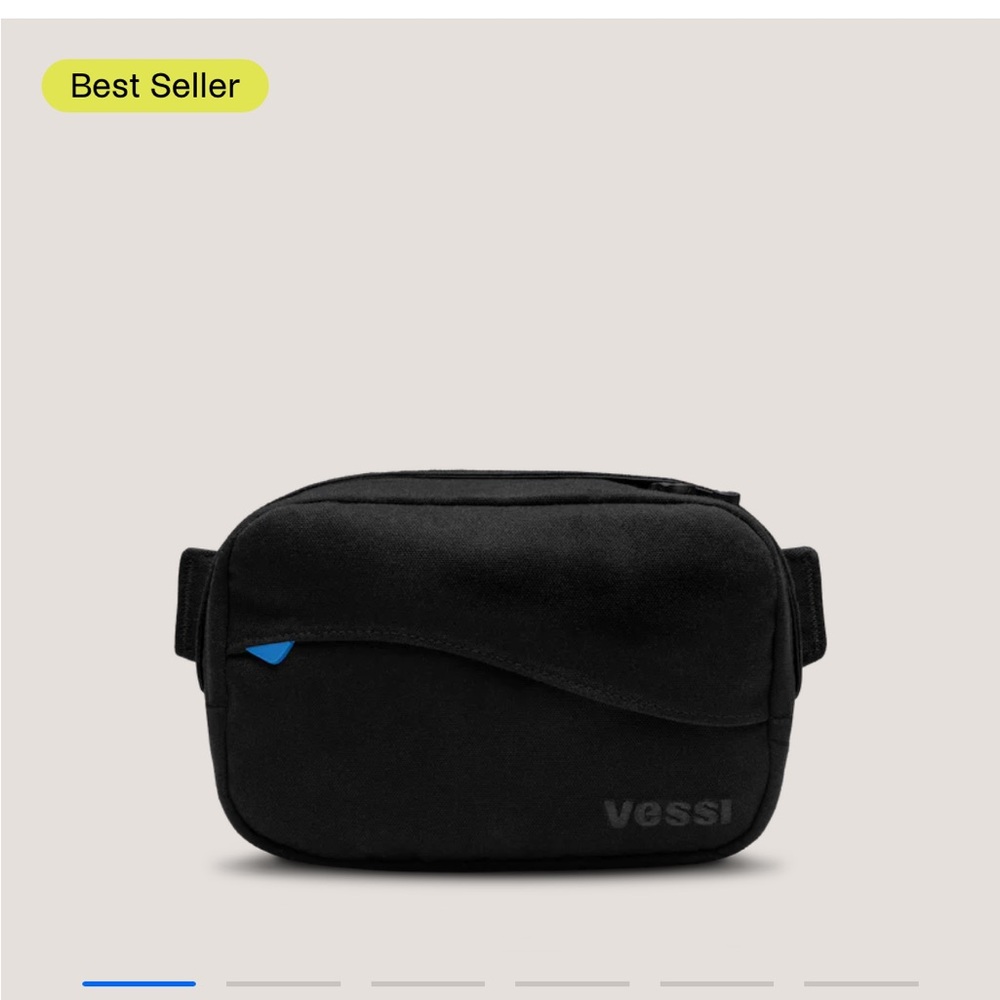 Vessi Black Shoreline Belt Bag 2L